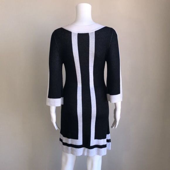 Alice + Olivia Color Block Mod Sweater Dress - S - Picture 3 of 5